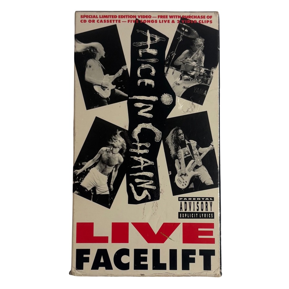 Alice In Chains Live Facelift VHS 1991 Columbia Music Video Seattle Grunge Live